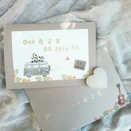 Cartes de mariage personnalisées — été 2026