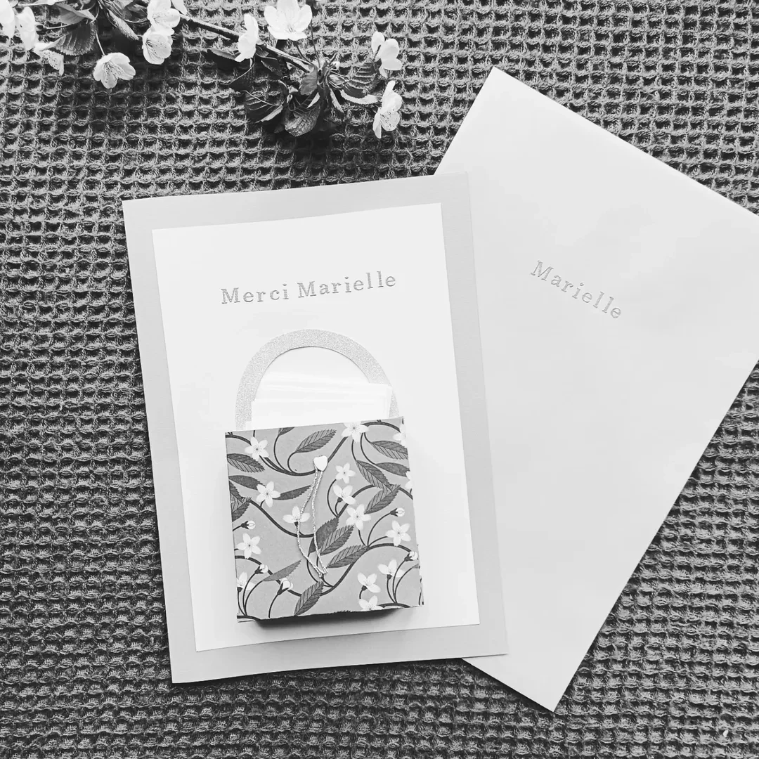 Carte A4 de remerciement et ses 50 mini-cartes