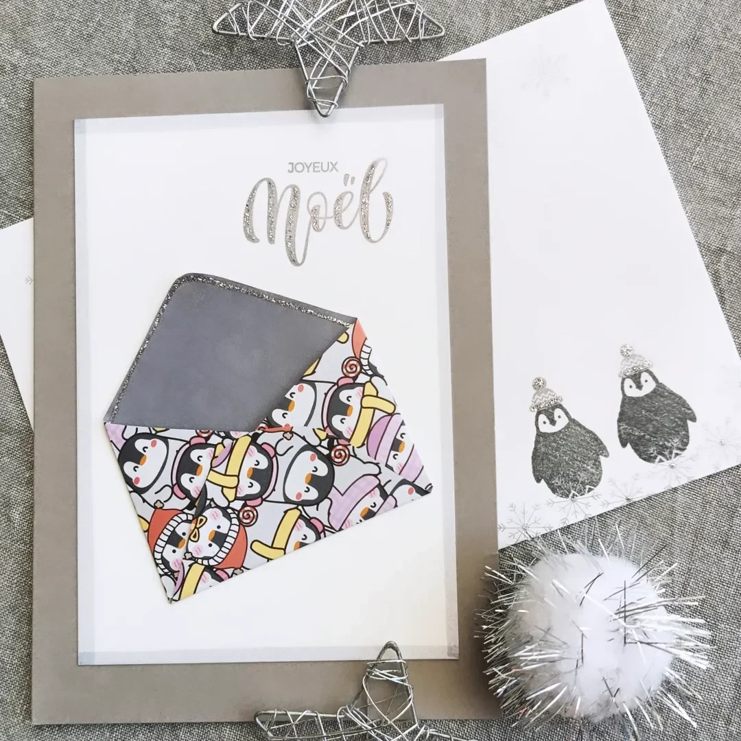 Cartes de Noël - petites enveloppes surprises