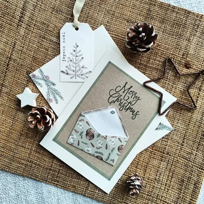 Cartes de Noël - petites enveloppes surprises